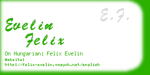 evelin felix business card